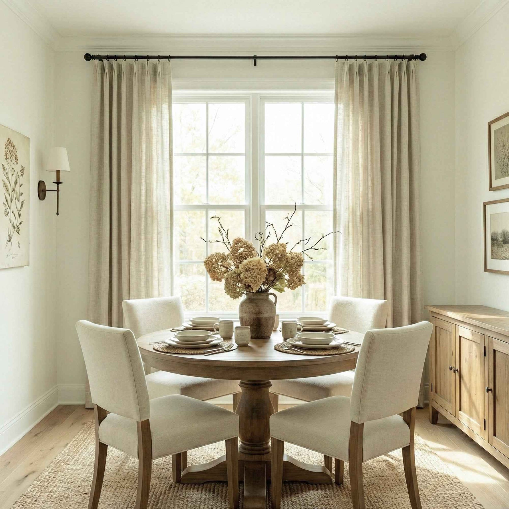 Crossl Semi-Blackout Linen-Textured Curtains - Detail View 1 | JOYDRAPE Bespoke Luxury