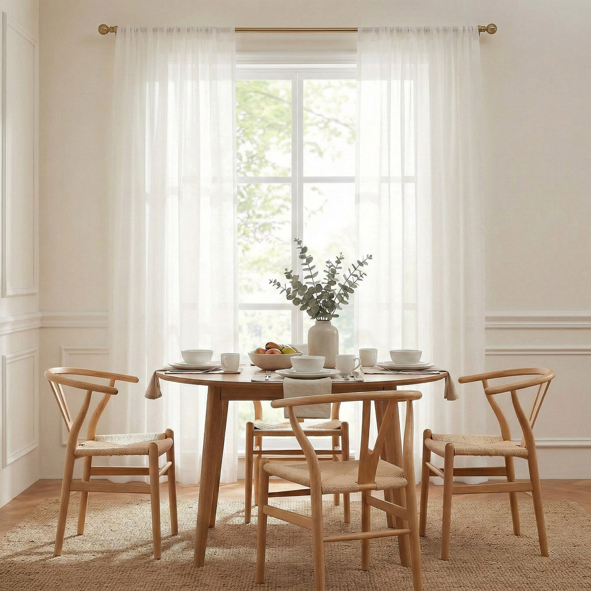 Durable White Sheer Curtains - Detail View 2 | JOYDRAPE Bespoke Luxury