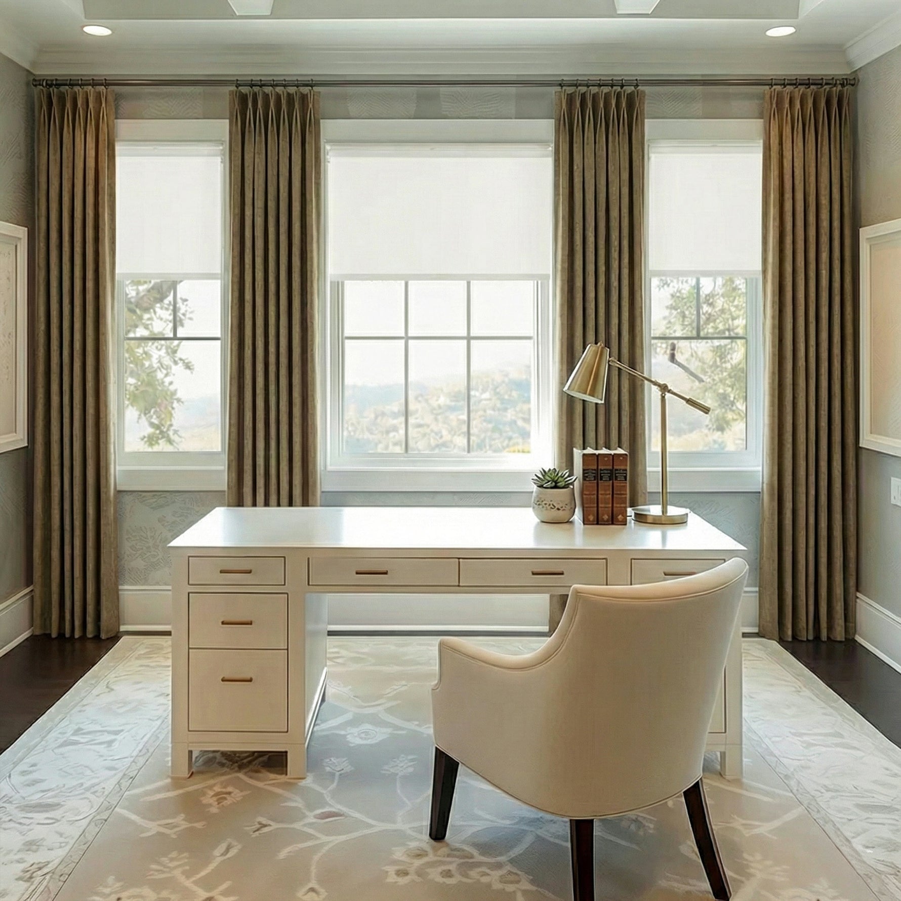 Coarse Vintage-style Blackout Curtains - Detail View 2 | JOYDRAPE Bespoke Luxury