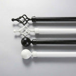 P-Double Decorative Curtain Rod with Rings - Detail View 1 | JOYDRAPE Bespoke Luxury