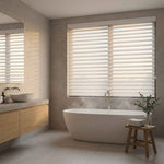 X-Hush Pure White Corded Shangri-La Blinds - Detail View 4 | JOYDRAPE Bespoke Luxury