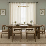 Streak Geometric Striped Linen Curtains