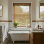 L-Lhramie Refined Ramie Cordless Roman Shades - Detail View 3 | JOYDRAPE Bespoke Luxury