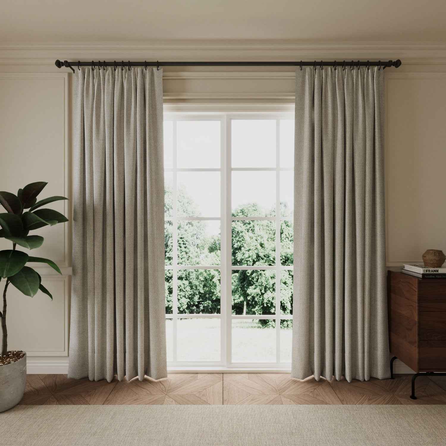 Blackout Jacquard Curtain Pleated - Detail View 8 | JOYDRAPE Bespoke Luxury
