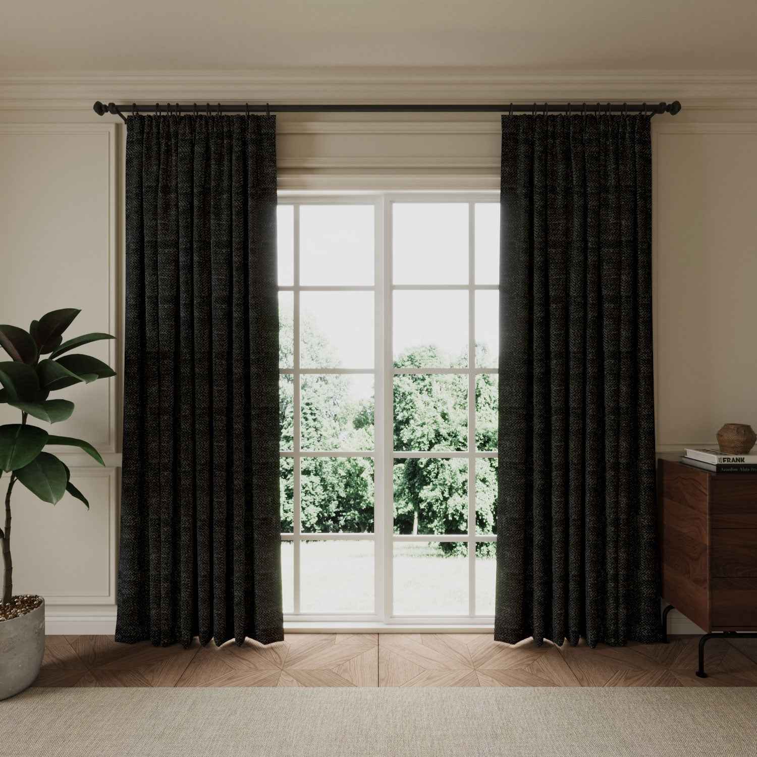 Blackout Jacquard Curtain Pleated - Detail View 15 | JOYDRAPE Bespoke Luxury
