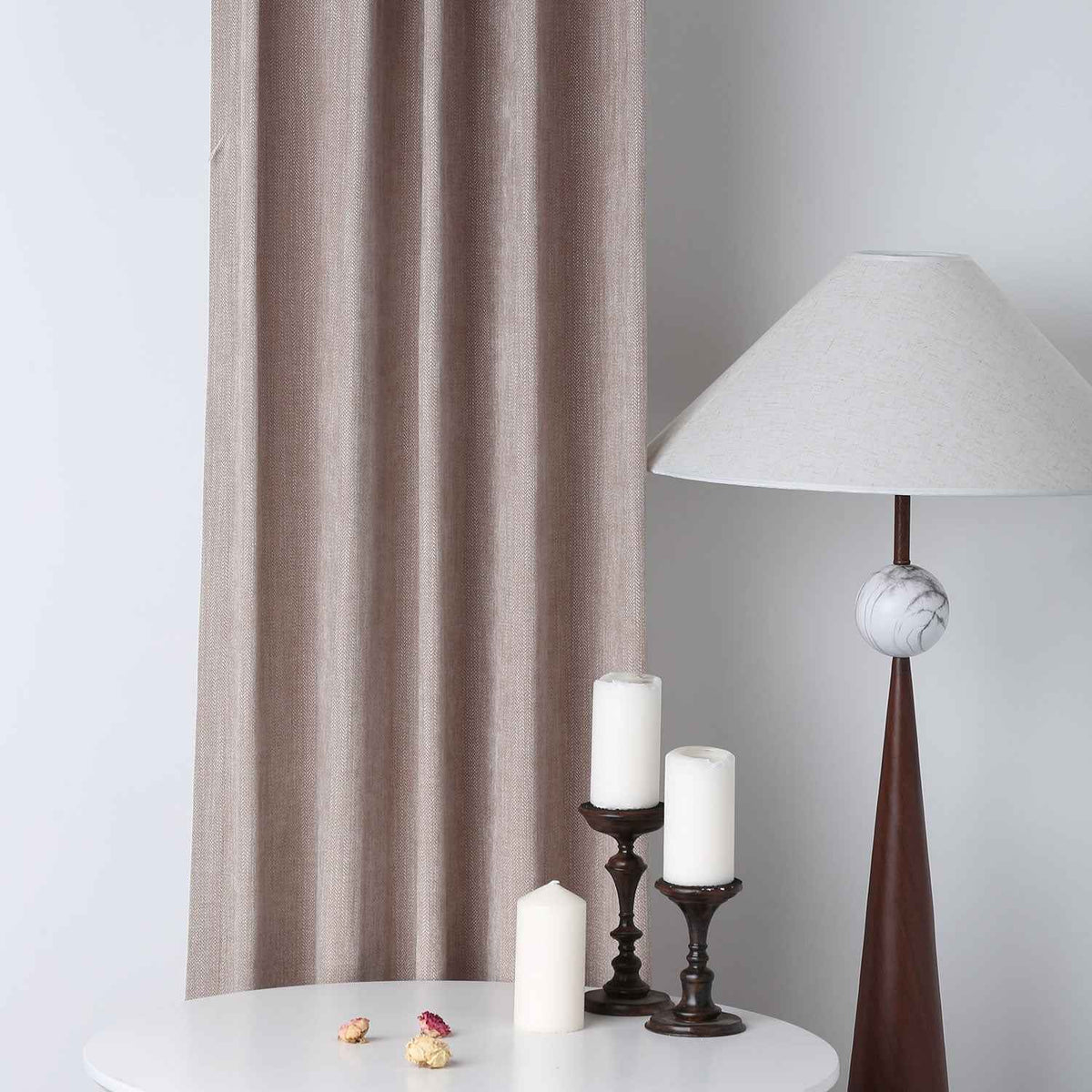 Blackout Jacquard Curtain Pleated - Detail View 1 | JOYDRAPE Bespoke Luxury