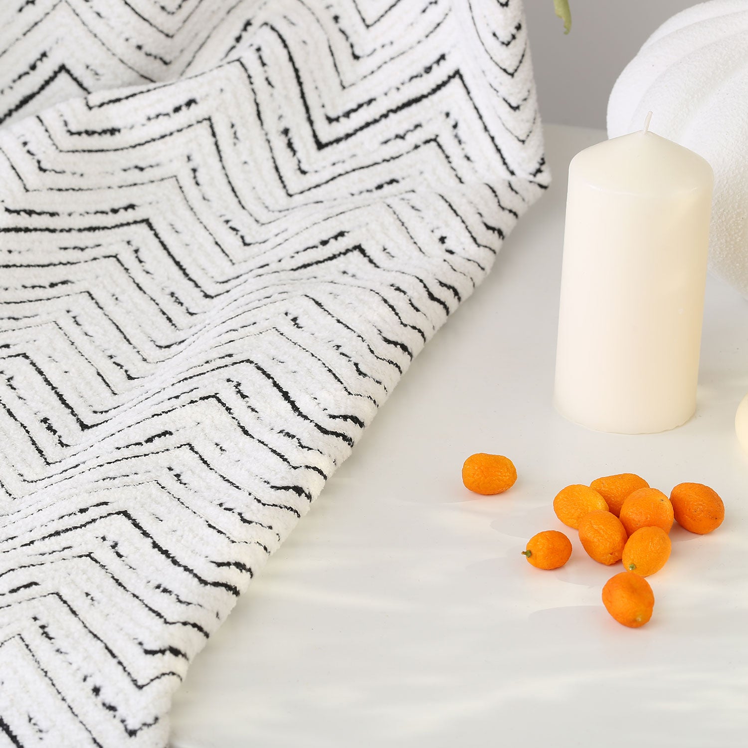 polyester Jacquard Curtain Pleated