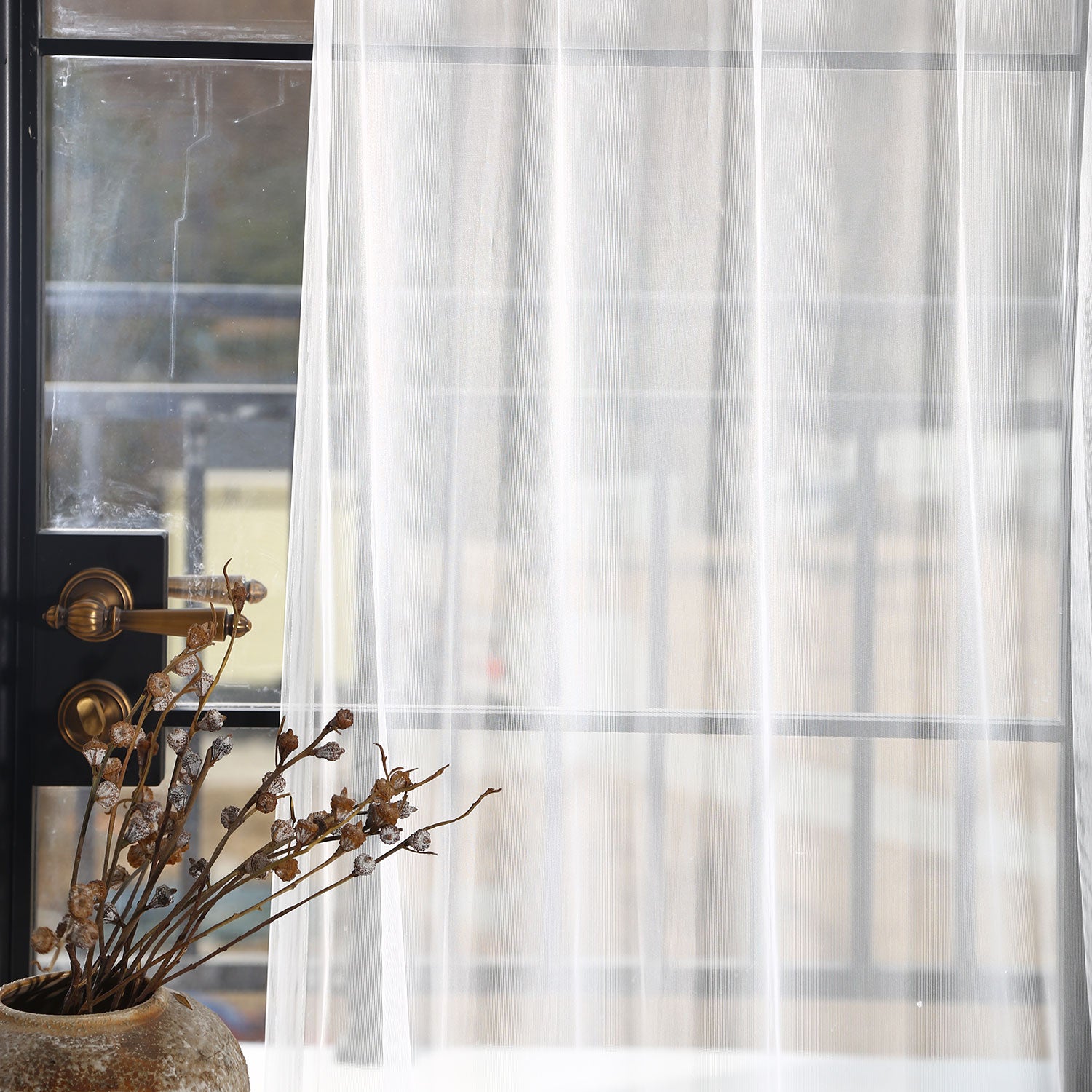 sheep Linen Sheer Curtains