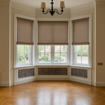 100%Blackout Linen Roman Shades Cordless/Motorized - Detail View 1 | JOYDRAPE Bespoke Luxury