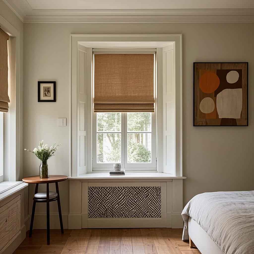 100%Blackout Linen Roman Shades Cord Lift - Detail View 1 | JOYDRAPE Bespoke Luxury