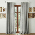 Chenilles Beige Striped Linen Curtains