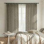 Colorful Semi-Sheer Linen Textured Curtains