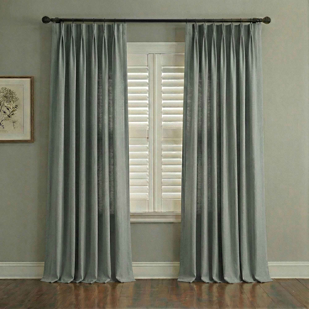 Thick Linen blend curtains