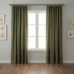 Wheat Heavyweight waffle textured linen blend curtains