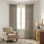 Morandi Cotton Linen Textured Blackout Curtains