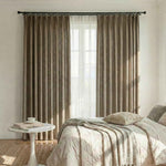 Colorful Semi-Sheer Linen Textured Curtains
