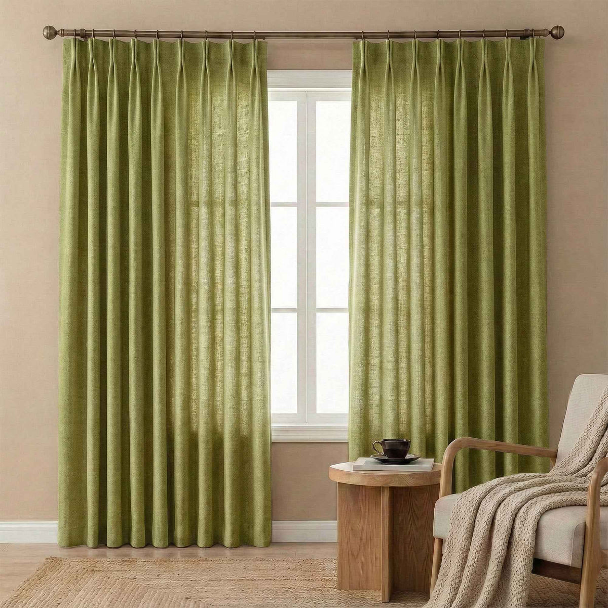 Velvety Short-pile Chenille High Blackout Curtains - Detail View 18 | JOYDRAPE Bespoke Luxury