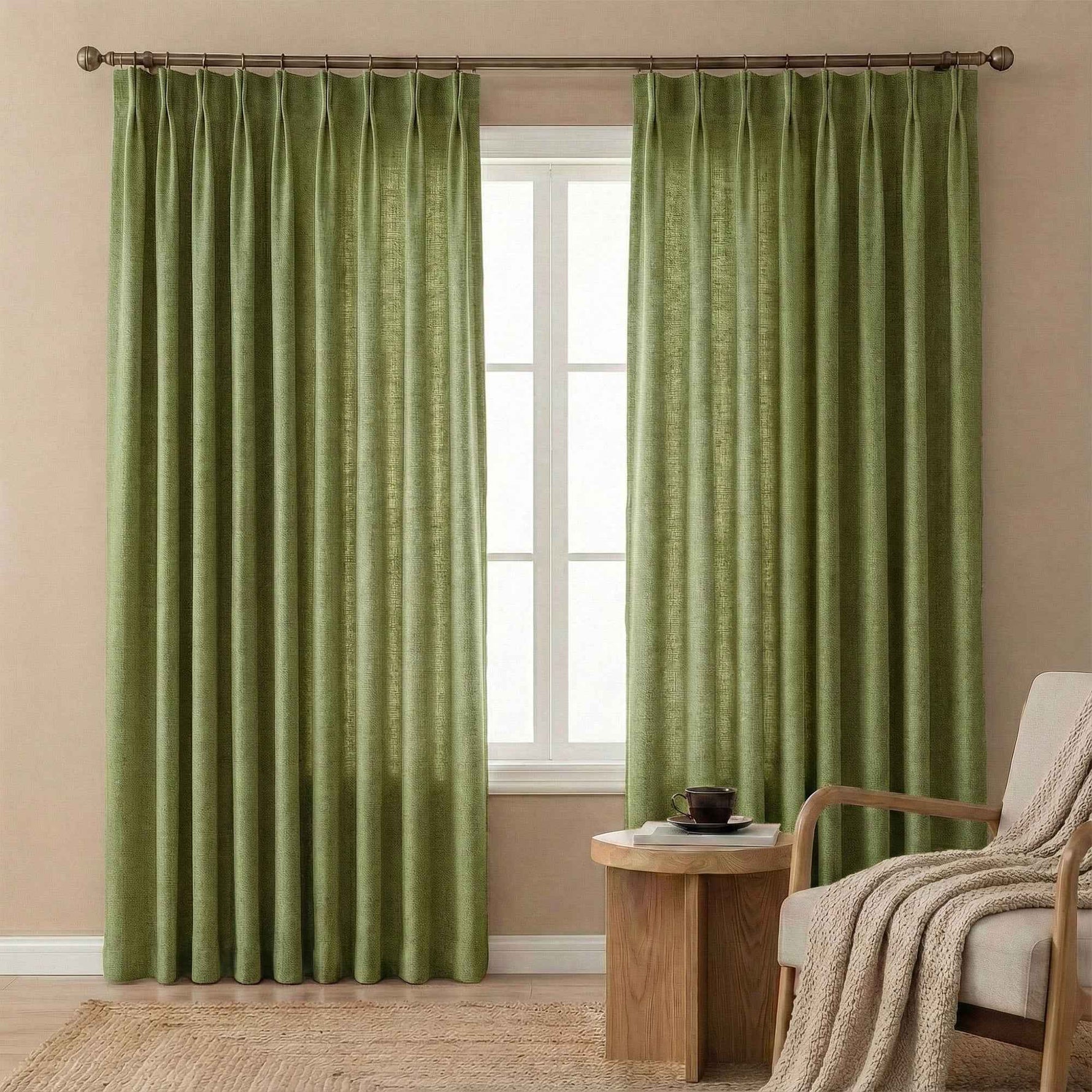Velvety Short-pile Chenille High Blackout Curtains - Detail View 19 | JOYDRAPE Bespoke Luxury