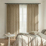 Colorful Semi-Sheer Linen Textured Curtains