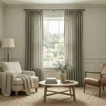 Crossl Semi-Blackout Linen-Textured Curtains - Detail View 12 | JOYDRAPE Bespoke Luxury