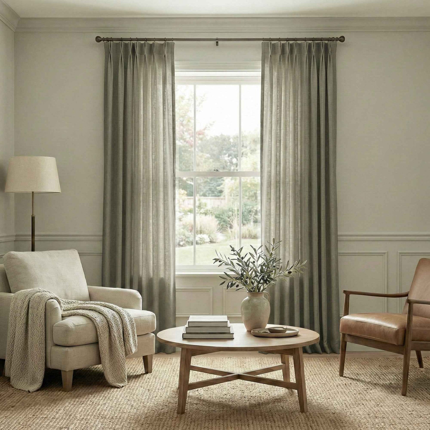 Crossl Semi-Blackout Linen-Textured Curtains - Detail View 12 | JOYDRAPE Bespoke Luxury
