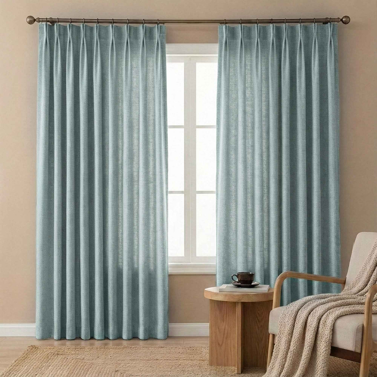 Velvety Short-pile Chenille High Blackout Curtains - Detail View 20 | JOYDRAPE Bespoke Luxury