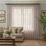 Btimeless Light-Filtering Cotton Linen Textured Curtains