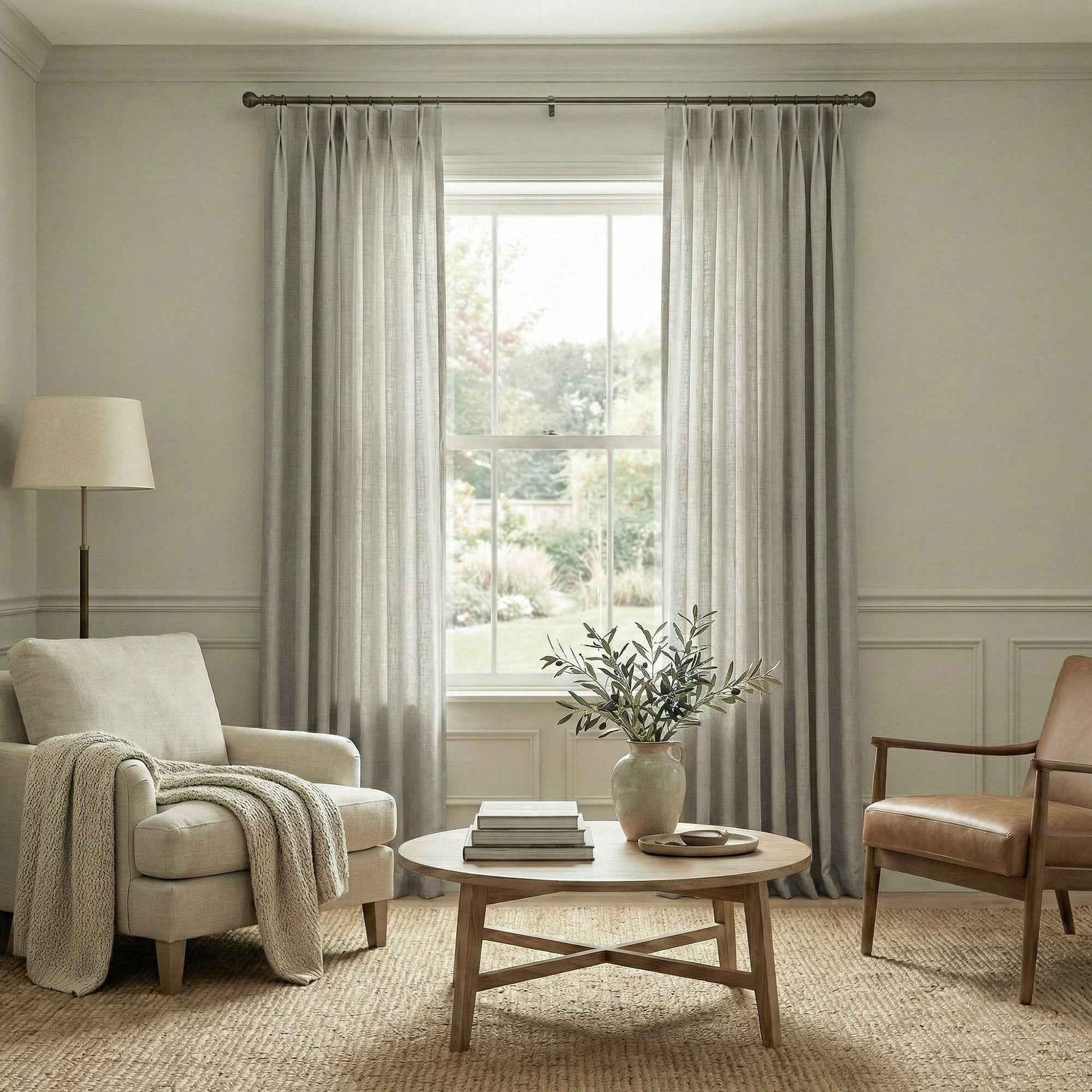 Crossl Semi-Blackout Linen-Textured Curtains - Detail View 13 | JOYDRAPE Bespoke Luxury