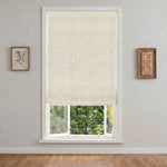 L-loose Cordless Striped Linen Blend Roman Shades - Detail View 9 | JOYDRAPE Bespoke Luxury