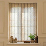 L-Bluestrip Cordless Striped Linen Blend Roman Shade - Detail View 9 | JOYDRAPE Bespoke Luxury