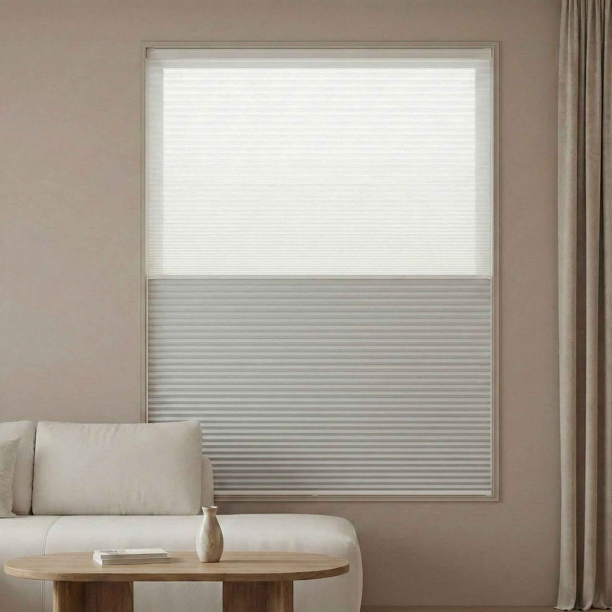 F-Solace Day/Night Cellular Shades - Main View | JOYDRAPE Bespoke Luxury
