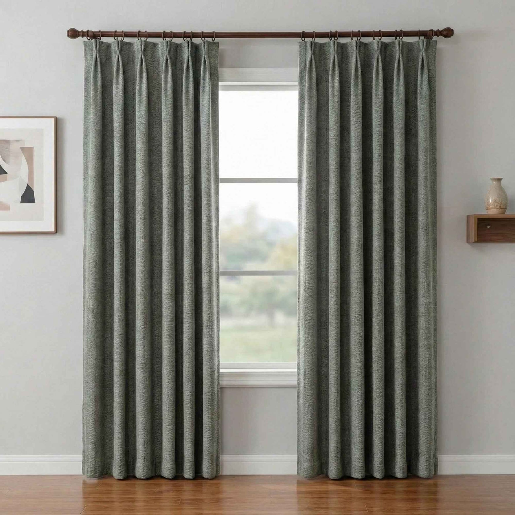 Art Micro-Velvet Cotton-Linen Texture High Blackout Curtains