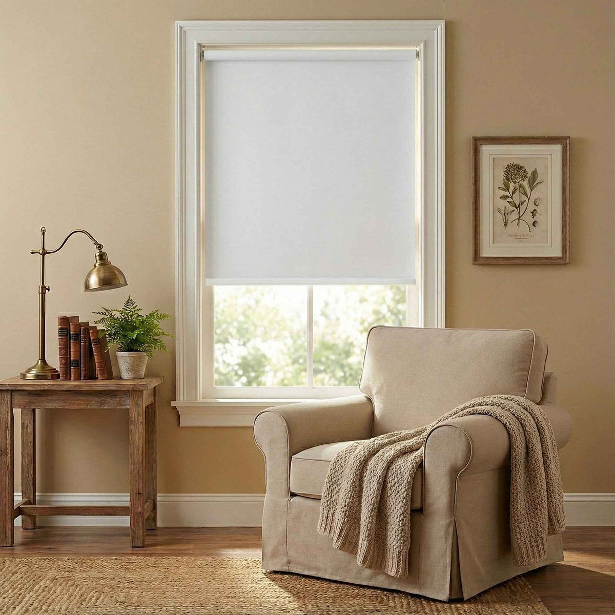 J-Rollux Cordless Blackout Solar Roller Shades - Main View | JOYDRAPE Bespoke Luxury