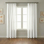 Wheat Heavyweight waffle textured linen blend curtains