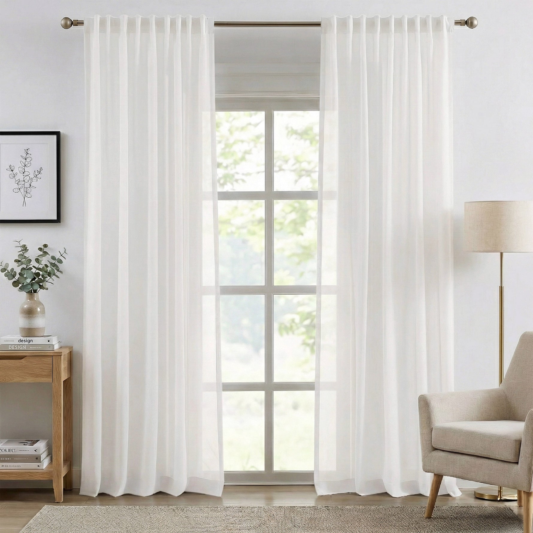 Durable White Sheer Curtains - Detail View 9 | JOYDRAPE Bespoke Luxury