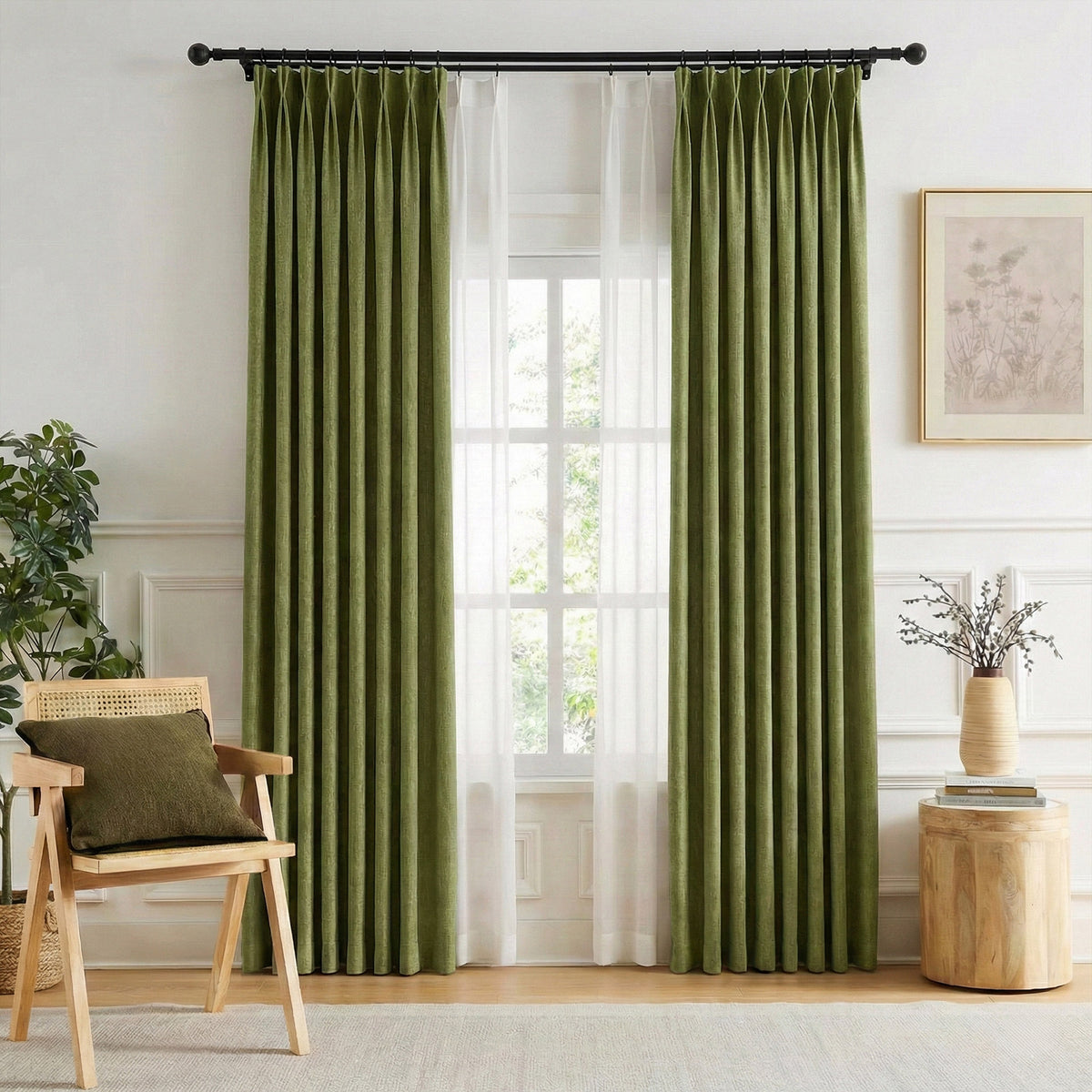 Coarse Vintage-style Blackout Curtains - Detail View 15 | JOYDRAPE Bespoke Luxury