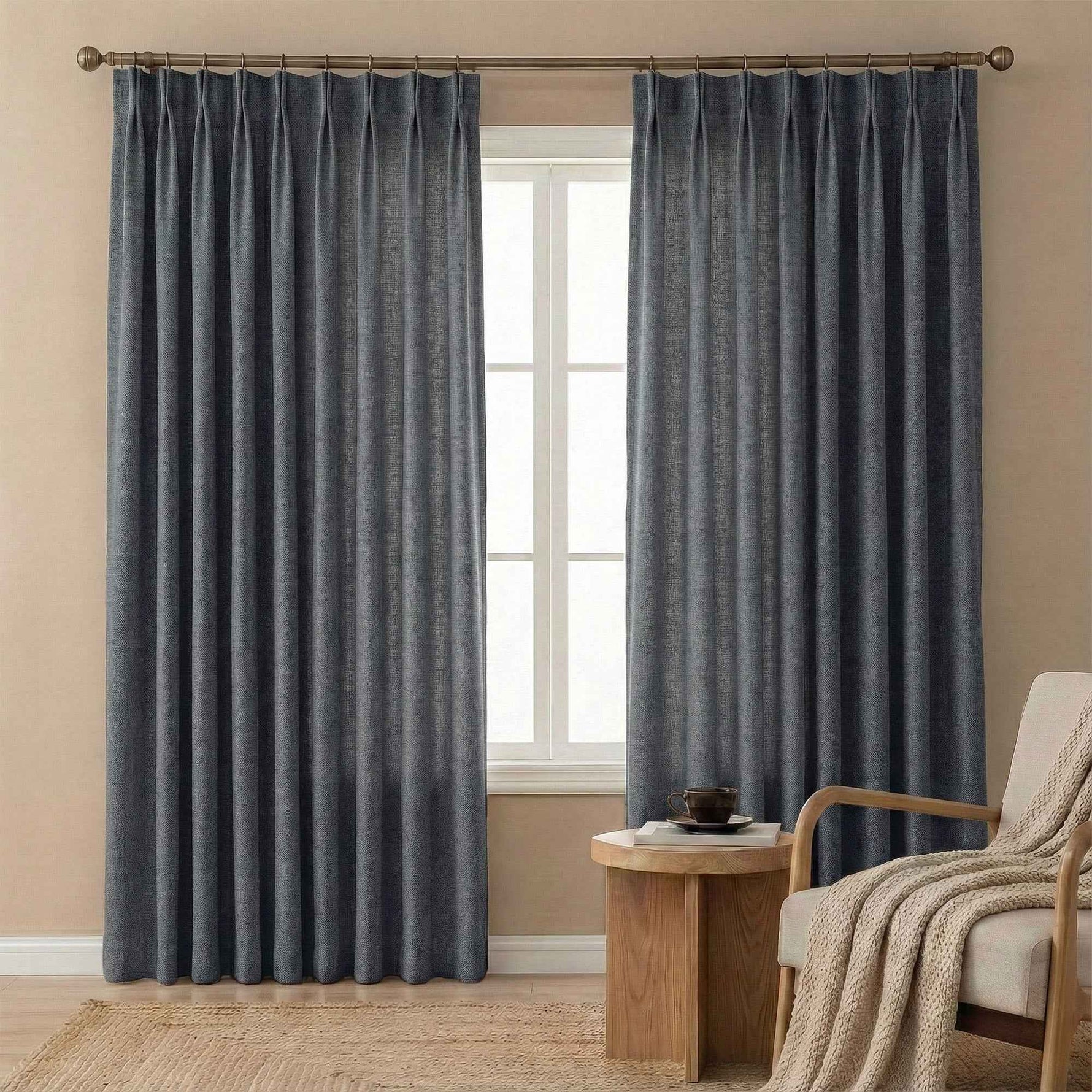 Velvety Short-pile Chenille High Blackout Curtains - Detail View 22 | JOYDRAPE Bespoke Luxury