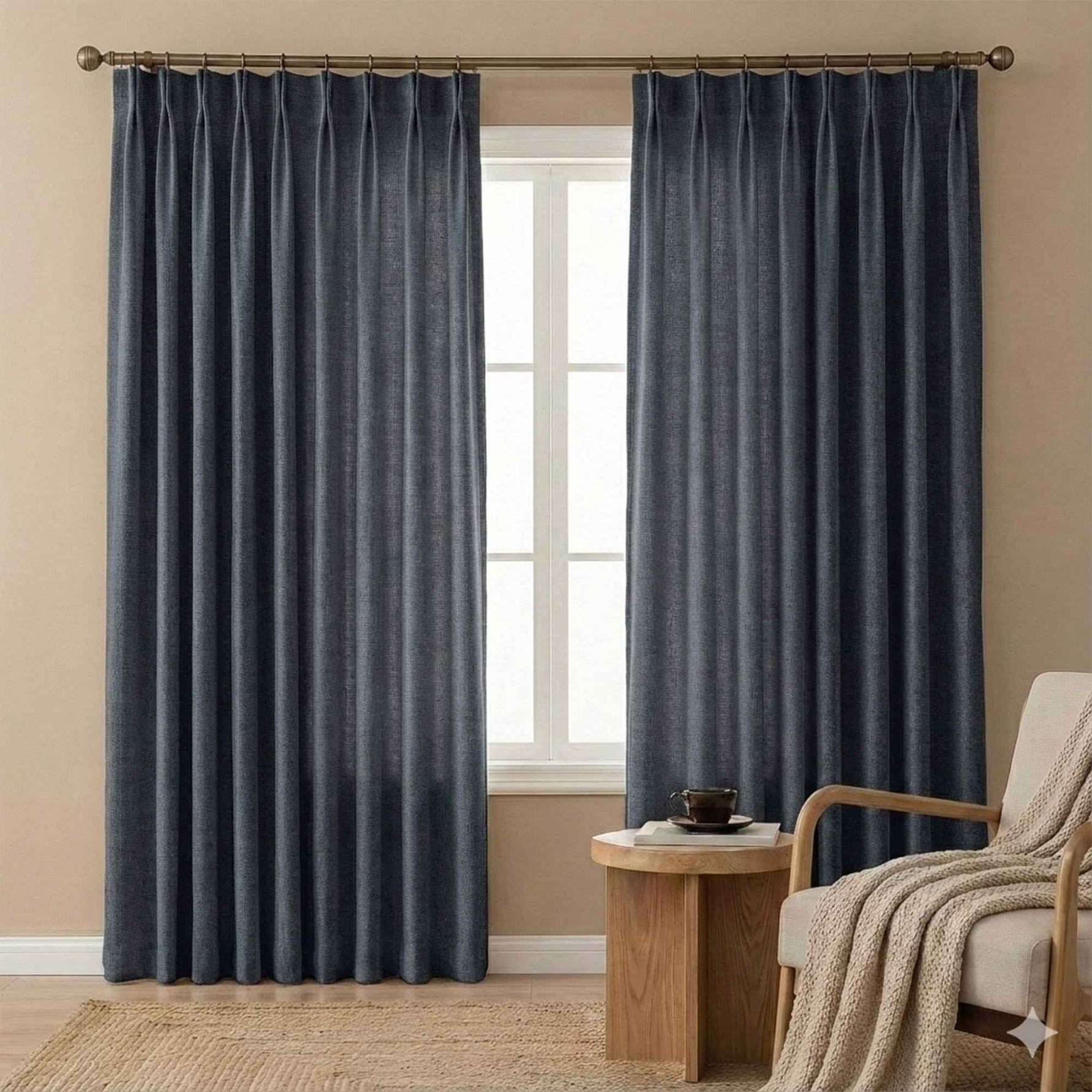 Velvety Short-pile Chenille High Blackout Curtains - Detail View 23 | JOYDRAPE Bespoke Luxury