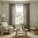 Crossl Semi-Blackout Linen-Textured Curtains - Detail View 14 | JOYDRAPE Bespoke Luxury