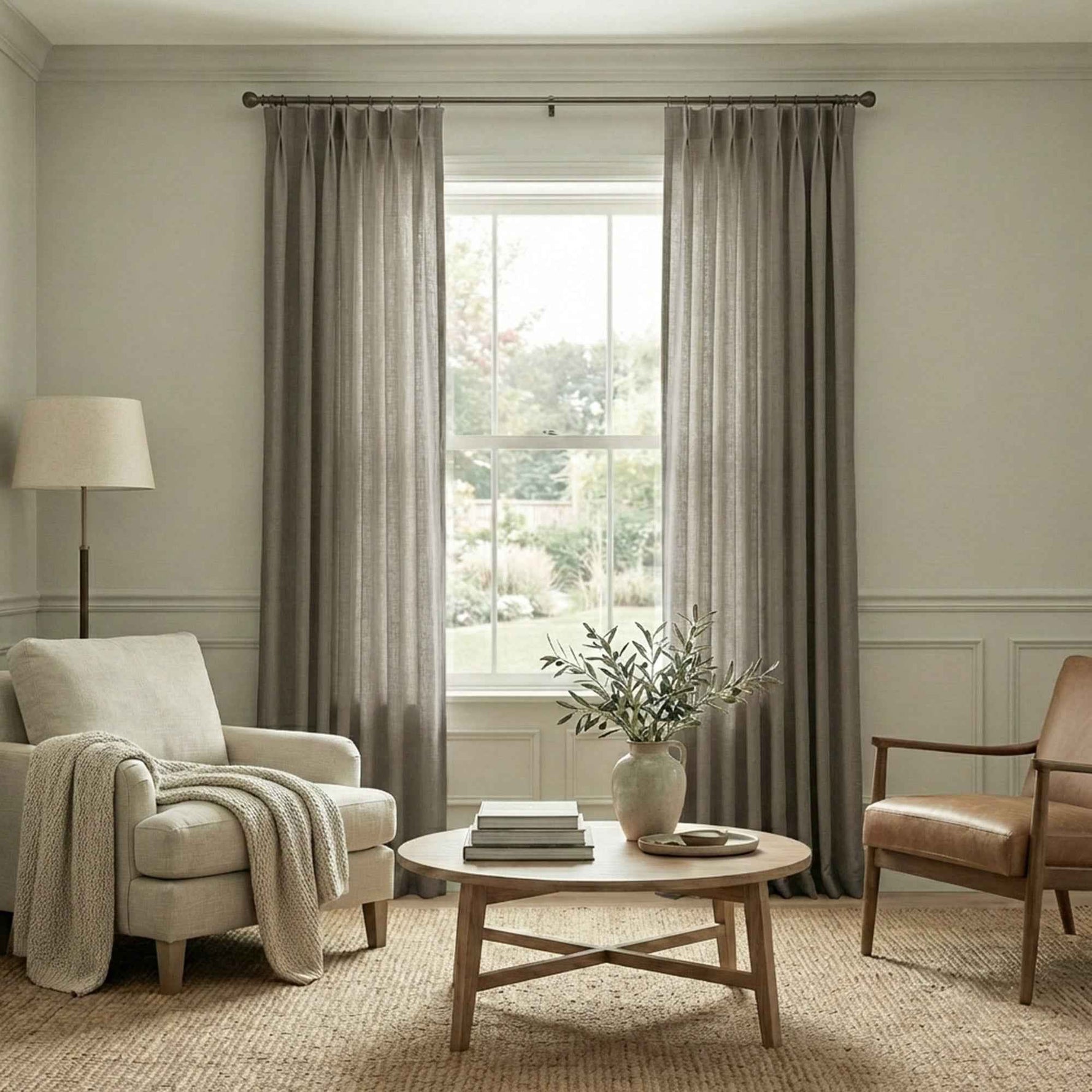 Crossl Semi-Blackout Linen-Textured Curtains - Detail View 14 | JOYDRAPE Bespoke Luxury