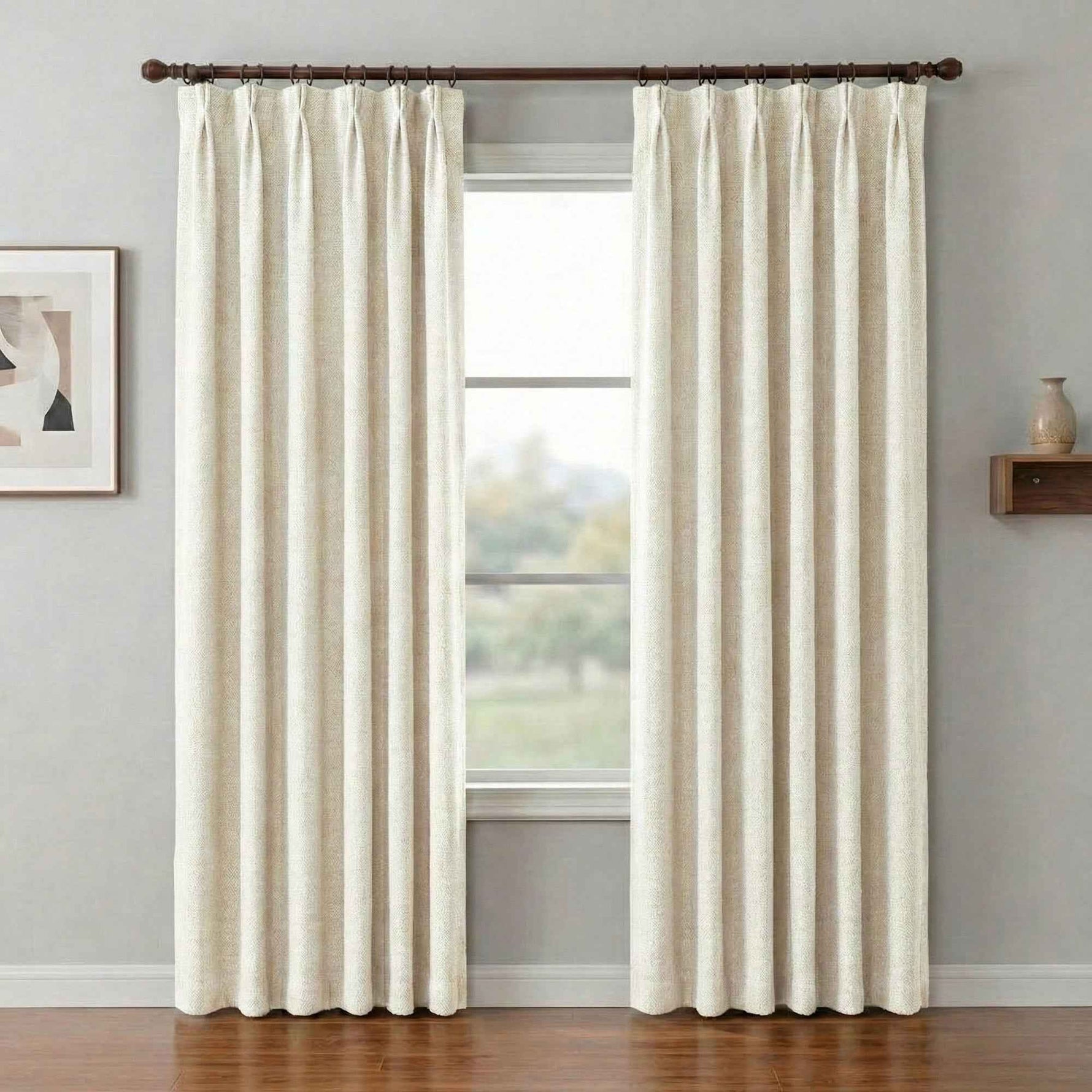 Art Micro-Velvet Cotton-Linen Texture High Blackout Curtains