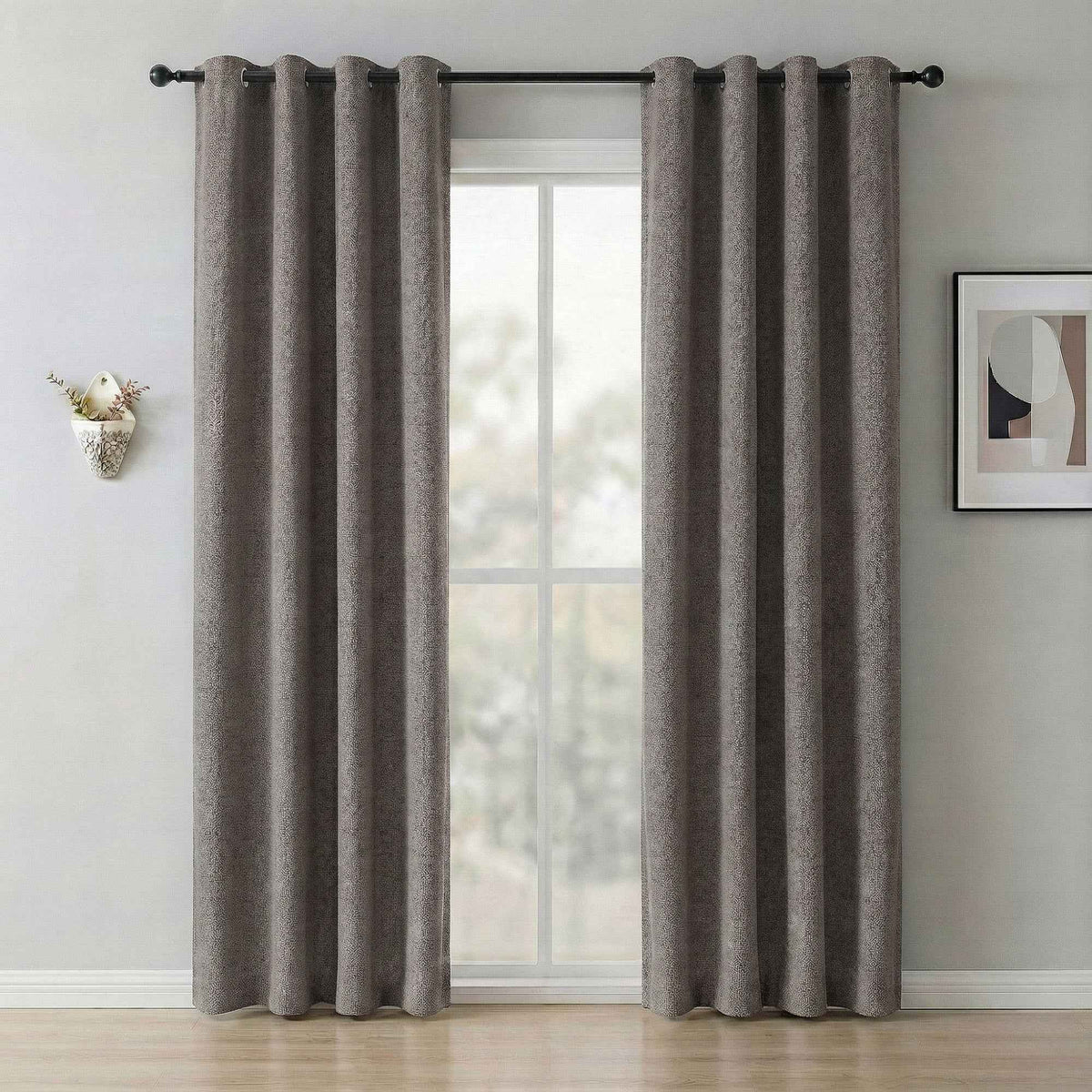 revers 100% Blackout Faux Linen Curtains