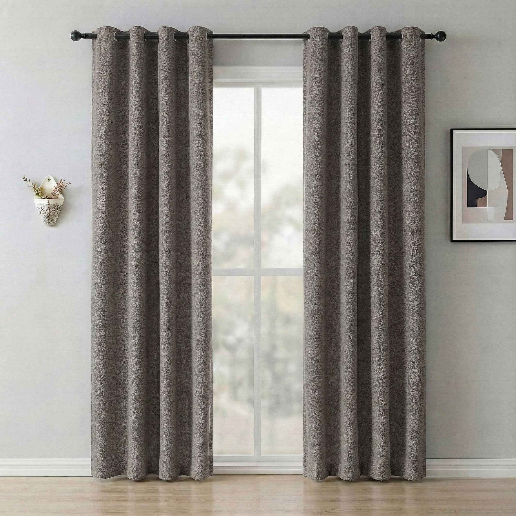 revers 100% Blackout Faux Linen Curtains