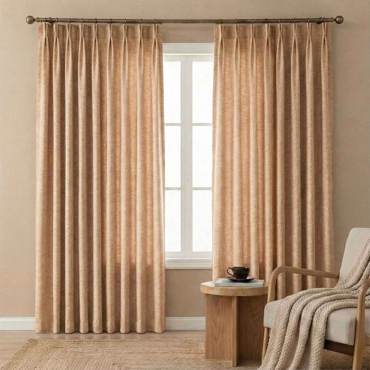 Velvety Short-pile Chenille High Blackout Curtains - Detail View 25 | JOYDRAPE Bespoke Luxury