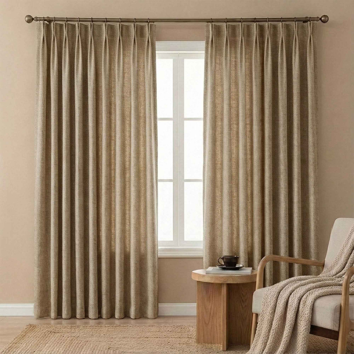 Velvety Short-pile Chenille High Blackout Curtains - Detail View 26 | JOYDRAPE Bespoke Luxury