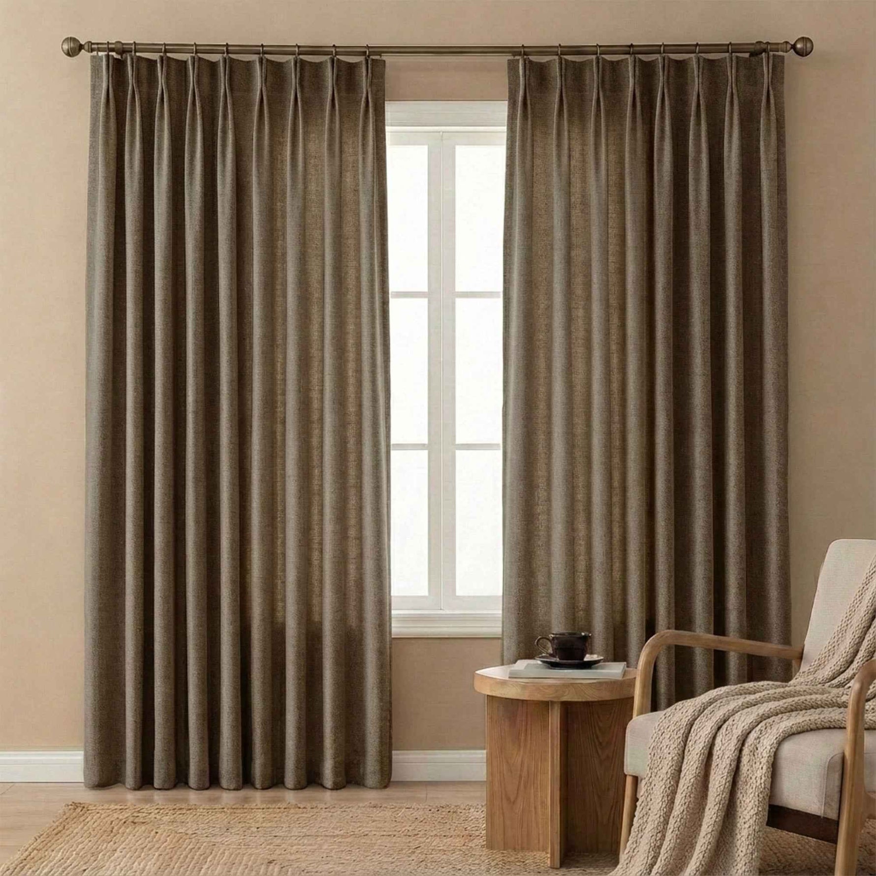 Velvety Short-pile Chenille High Blackout Curtains - Detail View 27 | JOYDRAPE Bespoke Luxury