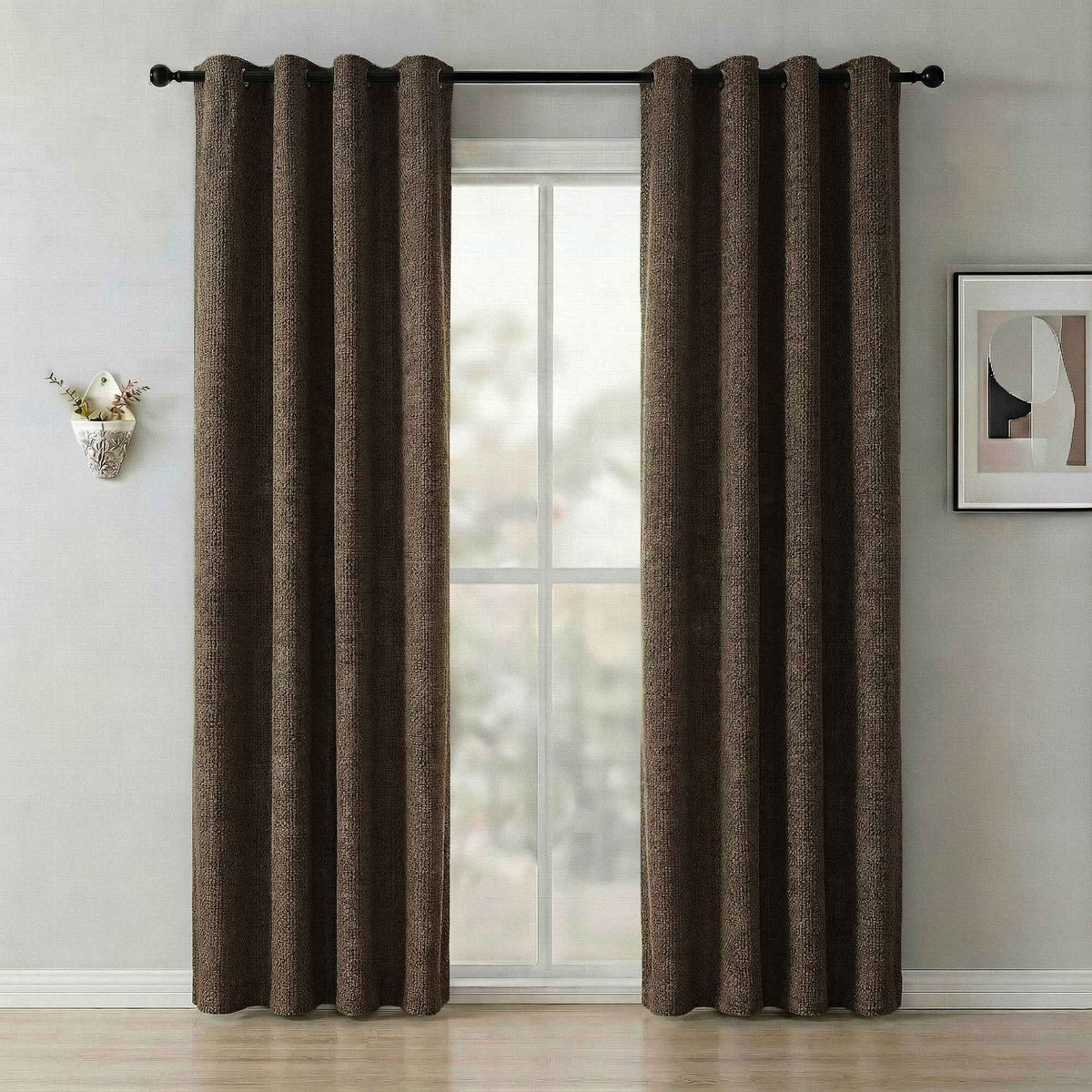 revers 100% Blackout Faux Linen Curtains