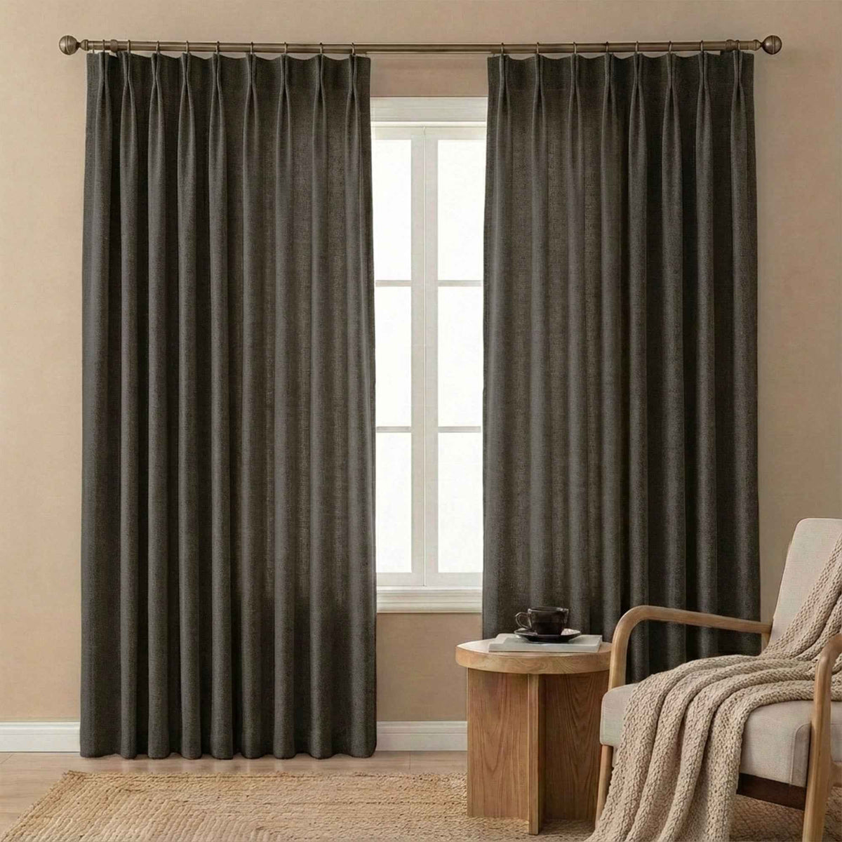 Velvety Short-pile Chenille High Blackout Curtains - Detail View 28 | JOYDRAPE Bespoke Luxury