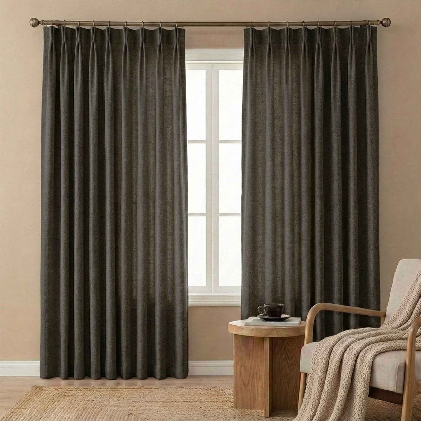 Velvety Short-pile Chenille High Blackout Curtains - Detail View 28 | JOYDRAPE Bespoke Luxury