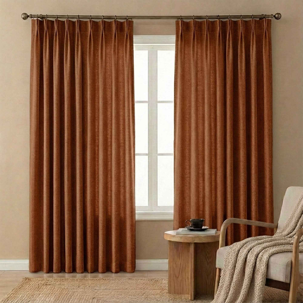 Velvety Short-pile Chenille High Blackout Curtains - Detail View 29 | JOYDRAPE Bespoke Luxury